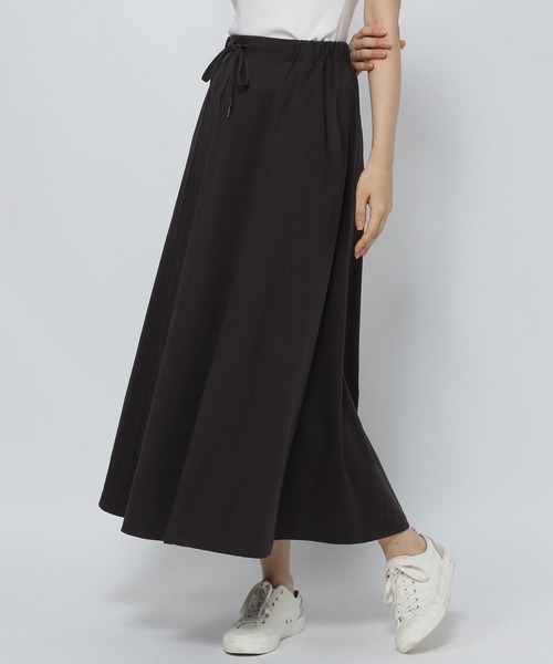 niko and...（ニコアンド）の「サラサラカット切り替えAラインスカート（スカート・レディース・カーキ/アイボリー/チャコール・MEDIUM/LARGE）」の2枚目の写真