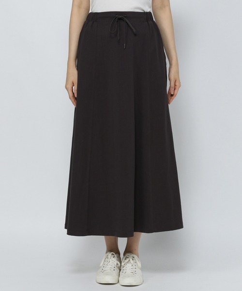 niko and...（ニコアンド）の「サラサラカット切り替えAラインスカート（スカート・レディース・カーキ/アイボリー/チャコール・MEDIUM/LARGE）」の7枚目の写真