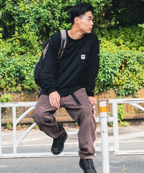 Columbia(コロンビア)の「columbia/コロンビア インペリアルパーク ポケット ロンT/ビッグシルエット ロングスリーブTEE PM0800(Tシャツ/カットソー・メンズ・ブラウン/ブラック/オフホワイト・L/S/XL/M)」の4枚目の写真