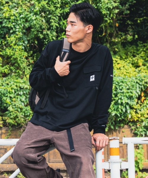 Columbia(コロンビア)の「columbia/コロンビア インペリアルパーク ポケット ロンT/ビッグシルエット ロングスリーブTEE PM0800(Tシャツ/カットソー・メンズ・ブラウン/ブラック/オフホワイト・L/S/XL/M)」の6枚目の写真
