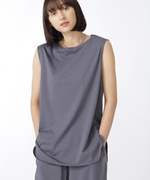 human woman | プレーティング天竺ノースリーブプルオーバー(Tシャツ/カットソー)