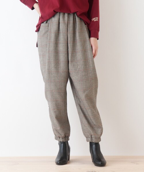 Cutie Blonde（キューティーブロンド）の「◆【S-L】サーカスパンツ（その他パンツ・レディース・ブラック/カーキ/ベージュ系1/ライトグレー系7/ダークブラウン系7/アイボリー系7・02/01/03）」の4枚目の写真