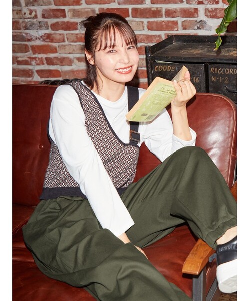 Cutie Blonde（キューティーブロンド）の「◆【S-L】サーカスパンツ（その他パンツ・レディース・ブラック/カーキ/ベージュ系1/ライトグレー系7/ダークブラウン系7/アイボリー系7・02/01/03）」の16枚目の写真