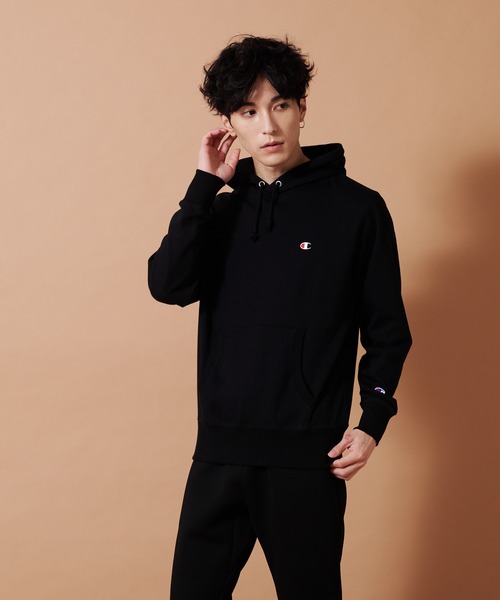 Champion(チャンピオン)の「【CHAMPION/チャンピオン】アスレジャースウェットパーカー 軽量素材使用 スポーティなスウエットパーカー C3-LS151(パーカー・メンズ・ホワイト/ブラック/杢グレー・MEDIUM/LARGE/X-LARGE)」の1枚目の写真