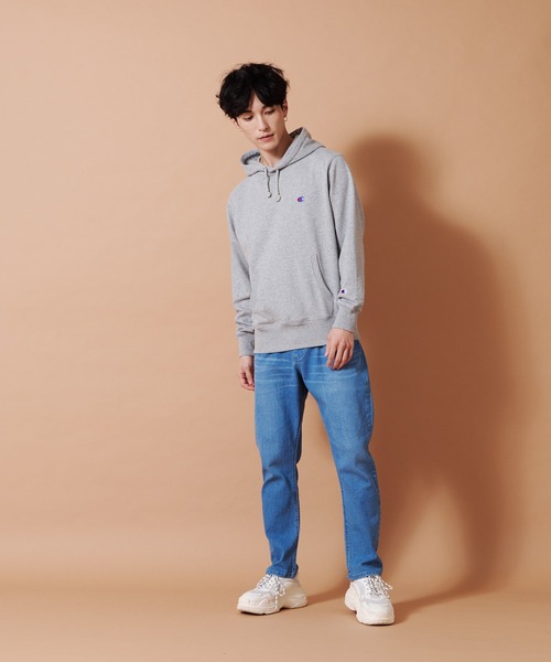 Champion(チャンピオン)の「【CHAMPION/チャンピオン】アスレジャースウェットパーカー 軽量素材使用 スポーティなスウエットパーカー C3-LS151(パーカー・メンズ・ホワイト/ブラック/杢グレー・MEDIUM/LARGE/X-LARGE)」の19枚目の写真