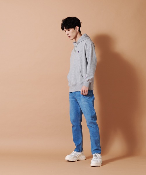 Champion(チャンピオン)の「【CHAMPION/チャンピオン】アスレジャースウェットパーカー 軽量素材使用 スポーティなスウエットパーカー C3-LS151(パーカー・メンズ・ホワイト/ブラック/杢グレー・MEDIUM/LARGE/X-LARGE)」の21枚目の写真