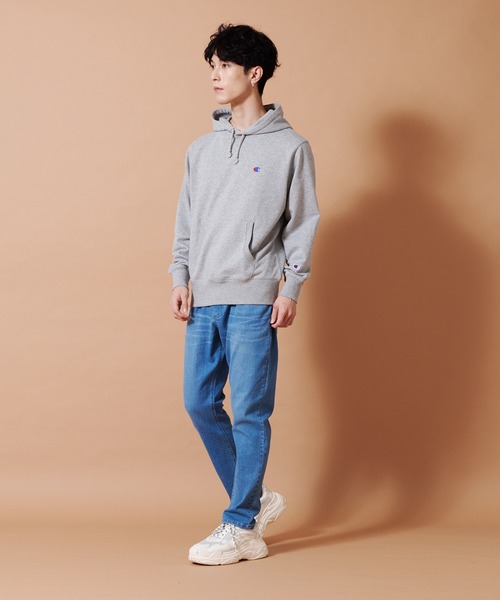 Champion(チャンピオン)の「【CHAMPION/チャンピオン】アスレジャースウェットパーカー 軽量素材使用 スポーティなスウエットパーカー C3-LS151(パーカー・メンズ・ホワイト/ブラック/杢グレー・MEDIUM/LARGE/X-LARGE)」の22枚目の写真