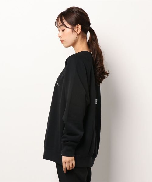 bonjour records（ボンジュールレコーズ）の「【POET MEETS DUBWISE】COMMUNE RAGLAN SLEEVE SWEAT（スウェット・レディース・ブラック/グレー・M/L）」の9枚目の写真