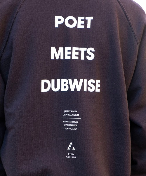 bonjour records（ボンジュールレコーズ）の「【POET MEETS DUBWISE】COMMUNE RAGLAN SLEEVE SWEAT（スウェット・レディース・ブラック/グレー・M/L）」の11枚目の写真