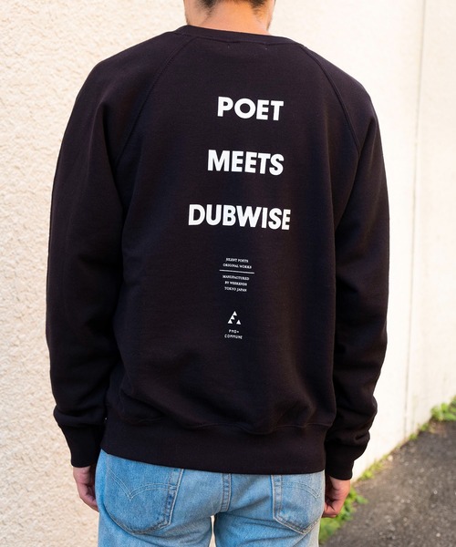 bonjour records（ボンジュールレコーズ）の「【POET MEETS DUBWISE】COMMUNE RAGLAN SLEEVE SWEAT（スウェット・レディース・ブラック/グレー・M/L）」の12枚目の写真