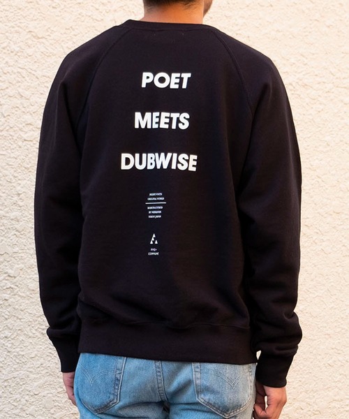 bonjour records（ボンジュールレコーズ）の「【POET MEETS DUBWISE】COMMUNE RAGLAN SLEEVE SWEAT（スウェット・レディース・ブラック/グレー・M/L）」の13枚目の写真