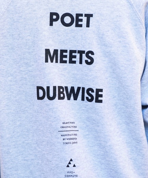 bonjour records（ボンジュールレコーズ）の「【POET MEETS DUBWISE】COMMUNE RAGLAN SLEEVE SWEAT（スウェット・レディース・ブラック/グレー・M/L）」の20枚目の写真