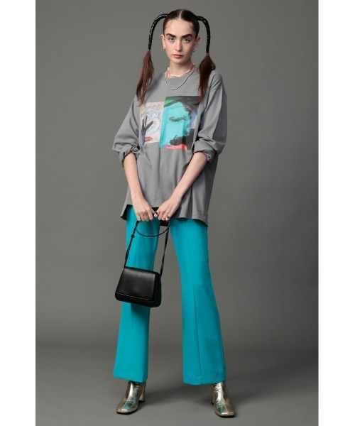 SLY（スライ）の「YUKAHIRAC X SLY PHOTO L S T/SH フォト ロングスリーブ Tシャツ（Tシャツ/カットソー・レディース・イエロー/グレー/オフホワイト・FREE）」の10枚目の写真