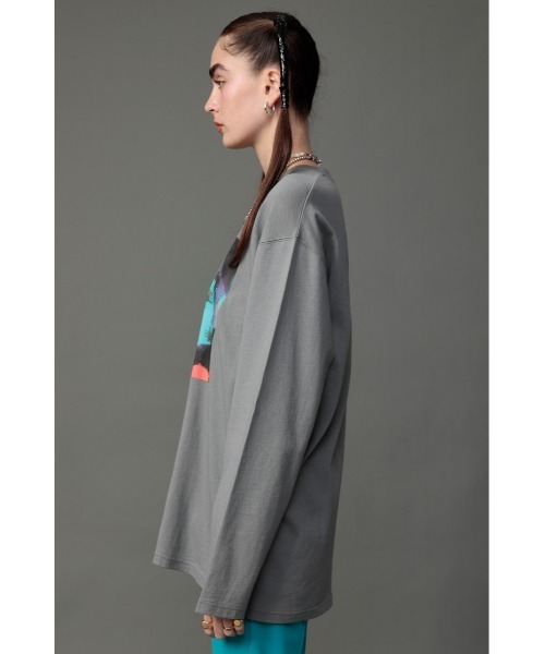 SLY（スライ）の「YUKAHIRAC X SLY PHOTO L S T/SH フォト ロングスリーブ Tシャツ（Tシャツ/カットソー・レディース・イエロー/グレー/オフホワイト・FREE）」の12枚目の写真