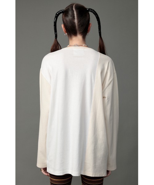 SLY（スライ）の「YUKAHIRAC X SLY PHOTO L S T/SH フォト ロングスリーブ Tシャツ（Tシャツ/カットソー・レディース・イエロー/グレー/オフホワイト・FREE）」の8枚目の写真