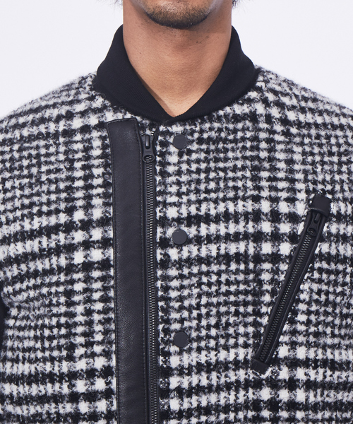 5351 POUR LES HOMMES（ゴーサンゴーイチプールオム）の「スタジアムジャンパー（ブルゾン・メンズ・ブラック・50/48/44/46）」の5枚目の写真