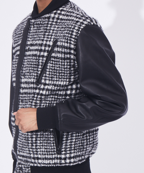 5351 POUR LES HOMMES（ゴーサンゴーイチプールオム）の「スタジアムジャンパー（ブルゾン・メンズ・ブラック・50/48/44/46）」の7枚目の写真