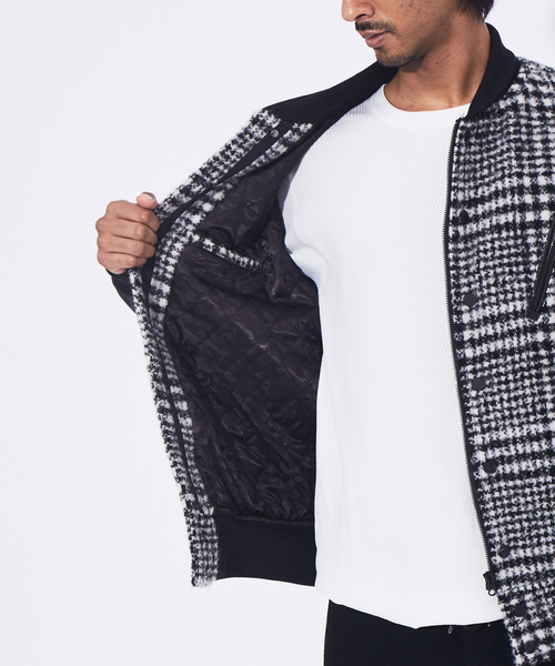 5351 POUR LES HOMMES（ゴーサンゴーイチプールオム）の「スタジアムジャンパー（ブルゾン・メンズ・ブラック・50/48/44/46）」の12枚目の写真