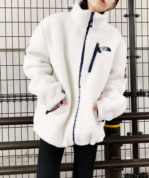 THE NORTH FACE（ザノースフェイス）の「【THE NORTH FACE】(ザ・ノース・フェイス) RIMO FLEECE JACKET ボア ジャケット（ブルゾン・レディース・アイボリー/ブラック/ベージュ/ライトベージュ・L/M/XL/XXL/XS/S）」の5枚目の写真