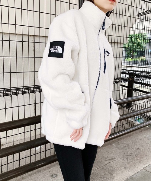 THE NORTH FACE（ザノースフェイス）の「【THE NORTH FACE】(ザ・ノース・フェイス) RIMO FLEECE JACKET ボア ジャケット（ブルゾン・レディース・アイボリー/ブラック/ベージュ/ライトベージュ・L/M/XL/XXL/XS/S）」の6枚目の写真