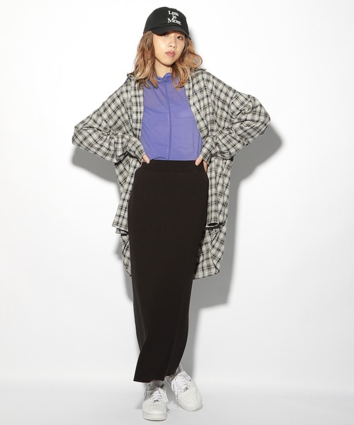 PBLIM（ページボーイリム）の「【PAGEBOYLIM】ニットタイトスカート（スカート・レディース・ブラック/ブルー/グリーン・FREE）」の11枚目の写真