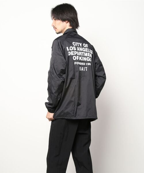 BAIT（ベイト）の「【2109_BAT】BAIT DEPARTMENT COACH JACKET 216-BAT-JKT-001（ナイロンジャケット・メンズ・ブラック・MEDIUM/LARGE/X-LARGE/XX-LARGE）」の12枚目の写真