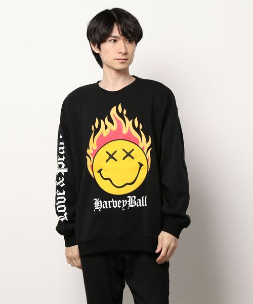 nagonstans レイヤードスウェット　トレーナー　M 　ブラック 21SS SAINT M×××××× - 【残りわずか】【9/28日 (土) 10時販売スタート