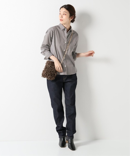 IENA（イエナ）の「タイプライターコンパクトSH（シャツ/ブラウス・レディース・サックスブルー/ブルー/チョコ・38/36）」の4枚目の写真