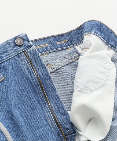 MAISON EUREKA（メゾンエウレカ）の「【MAISON EUREKA/メゾン・エウレカ】VINTAGE REWORK BIGGY PANTS（デニムパンツ・レディース・ライトブルー・38/36）」の13枚目の写真