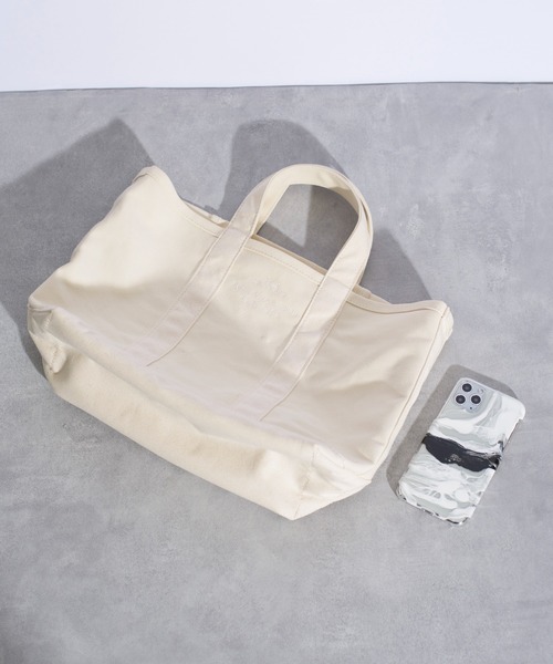 JANESMITH（ジェーンスミス）の「JANESMITH ジェーンスミス / TOTE BAG MIDIUM ミディアムトートバッグ / 22SBG-#155S（トートバッグ・レディース・ナチュラル/オレンジ系その他/バイオレット・FREE）」の8枚目の写真