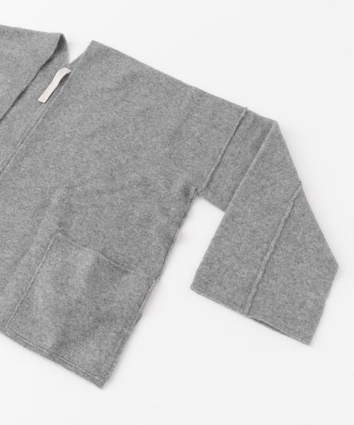 URBAN RESEARCH DOORS（アーバンリサーチドアーズ）の「siiwa キャメル混ケープカーディガン（カーディガン/ボレロ・レディース・ネイビー/グレー・ONE）」の4枚目の写真