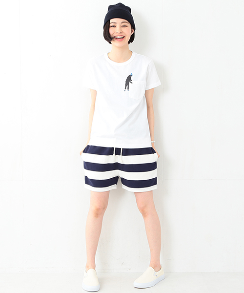 BEAMS BOY(ビームスボーイ)の「BEAMS BOY / シルエット ポケットT(Tシャツ/カットソー・レディース・ホワイト/ホワイト系その他/その他1・ONE SIZE)」の17枚目の写真