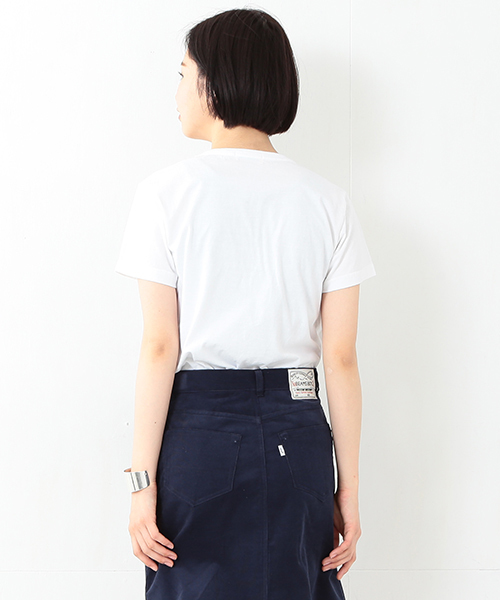BEAMS BOY(ビームスボーイ)の「BEAMS BOY / シルエット ポケットT(Tシャツ/カットソー・レディース・ホワイト/ホワイト系その他/その他1・ONE SIZE)」の19枚目の写真