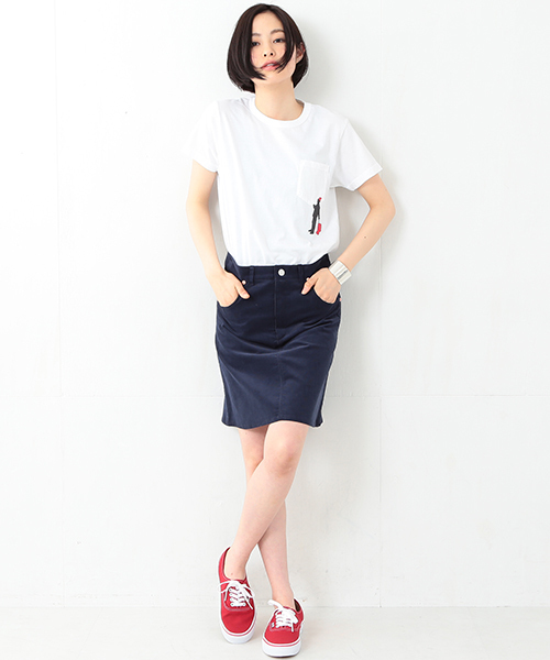 BEAMS BOY(ビームスボーイ)の「BEAMS BOY / シルエット ポケットT(Tシャツ/カットソー・レディース・ホワイト/ホワイト系その他/その他1・ONE SIZE)」の20枚目の写真