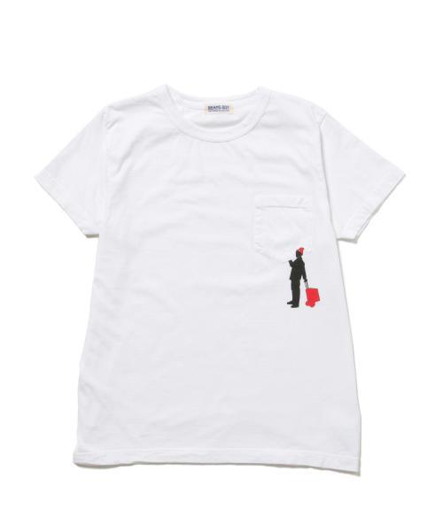 BEAMS BOY(ビームスボーイ)の「BEAMS BOY / シルエット ポケットT(Tシャツ/カットソー・レディース・ホワイト/ホワイト系その他/その他1・ONE SIZE)」の11枚目の写真