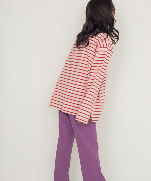 w closet（ダブルクローゼット）の「ボーダーボートネックロンTee（Tシャツ/カットソー・レディース・ホワイト×ピンク/グリーン系その他/ブラック×ホワイト/ホワイト系その他/ブルー系その他/グリーン系その他2・FREE）」の11枚目の写真