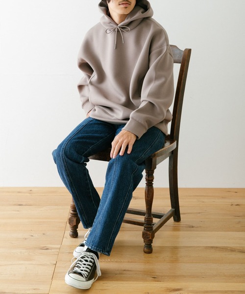 ITEMS URBANRESEARCH（アイテムズ アーバンリサーチ）の「ダンボール プルオーバーパーカー（パーカー・メンズ・ブラック/ブラウン/ベージュ/グレー・MEDIUM/LARGE）」の20枚目の写真