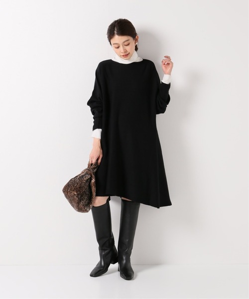 IENA（イエナ）の「Co/Caフレアミニワンピース（ワンピース・レディース・アイボリー/ブラック・FREE）」の3枚目の写真