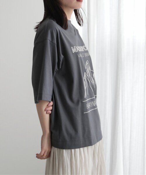 MJUKA.（ミューカ）の「TEE-SHIRT マチュピチュ刺繍半袖TEE（Tシャツ/カットソー・レディース・グレー/ベージュ/オフホワイト・FREE）」の22枚目の写真
