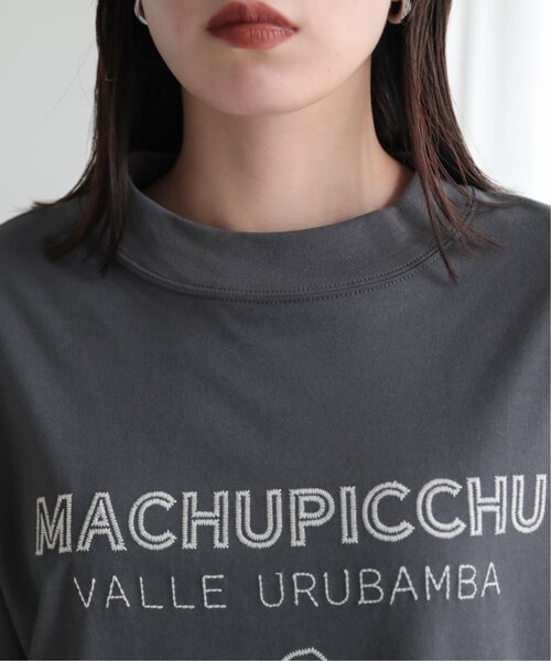 MJUKA.（ミューカ）の「TEE-SHIRT マチュピチュ刺繍半袖TEE（Tシャツ/カットソー・レディース・グレー/ベージュ/オフホワイト・FREE）」の14枚目の写真