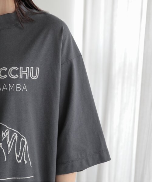 MJUKA.（ミューカ）の「TEE-SHIRT マチュピチュ刺繍半袖TEE（Tシャツ/カットソー・レディース・グレー/ベージュ/オフホワイト・FREE）」の13枚目の写真