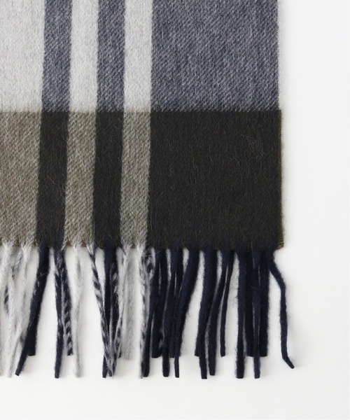 Joshua Ellis（ジョシュアエリス）の「【Joshua Ellis / ジョシュア エリス】Primary Black Watch (35×190)（マフラー・メンズ・ネイビー/キャメル/カーキ・FREE）」の8枚目の写真