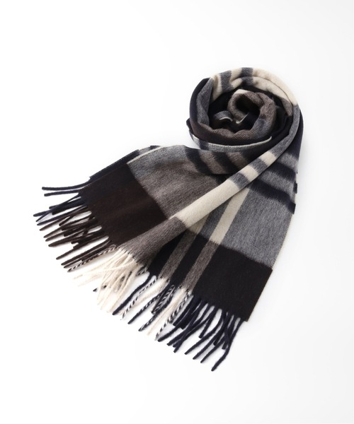 Joshua Ellis（ジョシュアエリス）の「【Joshua Ellis / ジョシュア エリス】Primary Black Watch (35×190)（マフラー・メンズ・ネイビー/キャメル/カーキ・FREE）」の11枚目の写真