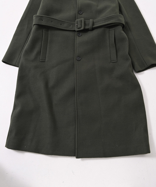 NIDO（ニド）の「ニットメルトンステンカラーコート（ステンカラーコート・メンズ・ブラック/グリーン・MEDIUM/LARGE）」の5枚目の写真