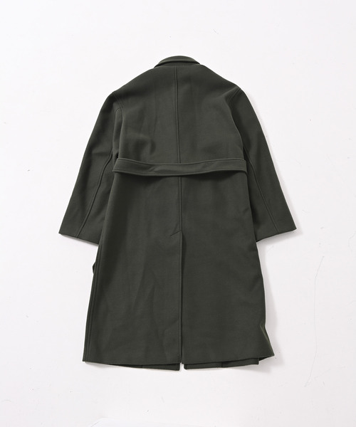 NIDO（ニド）の「ニットメルトンステンカラーコート（ステンカラーコート・メンズ・ブラック/グリーン・MEDIUM/LARGE）」の7枚目の写真