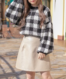 PairPair | ブロックチェック柄ニット(ユニセックス)(ニット/セーター)