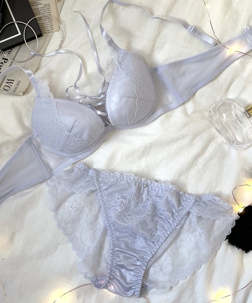 セクシーレースアップ ブラ ショーツセット