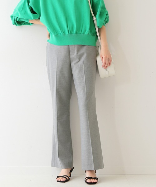 SLOBE IENA（スローブイエナ）の「TRトロストレートパンツ【手洗い可能】◆（スラックス・レディース・グリーン/グレー系その他・38/36）」の8枚目の写真