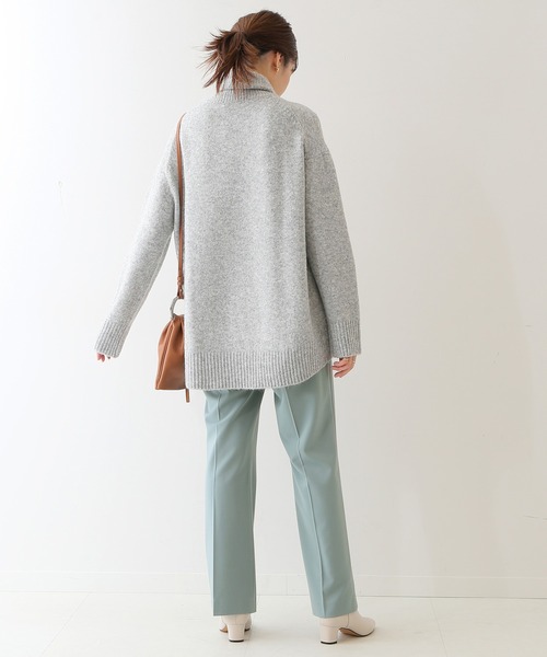 SLOBE IENA（スローブイエナ）の「TRトロストレートパンツ【手洗い可能】◆（スラックス・レディース・グリーン/グレー系その他・38/36）」の13枚目の写真