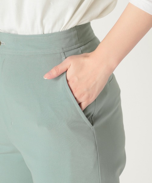 SLOBE IENA（スローブイエナ）の「TRトロストレートパンツ【手洗い可能】◆（スラックス・レディース・グリーン/グレー系その他・38/36）」の22枚目の写真